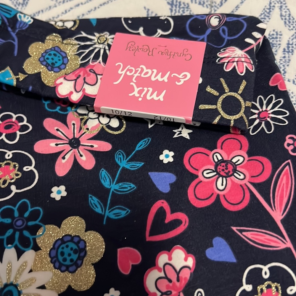 Girls new floral leggings nwt size 10/12 by cynthia rowley - Picture 2 of 3